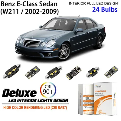 LED Interior Light Kit For Mercedes Benz E Class W211 White Light Bulbs Upgrade • $33.75