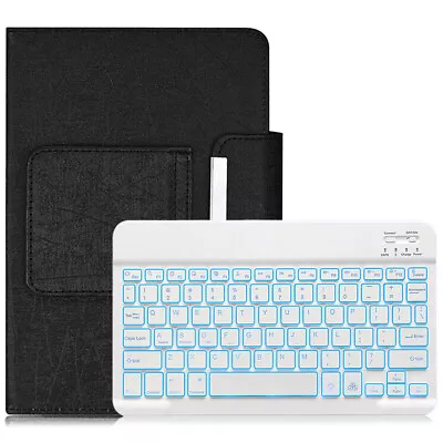 For Samsung Galaxy Tab A/A7/A8/A9+ 9.7-11 Inch Backlit Keyboard Mouse Case Stand • $34.99