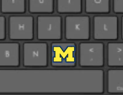 University Of Michigan Wolverines - GO BLUE!Keyboard Sticker Decal Free Shipping • $4