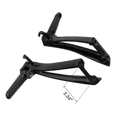 Rear Passenger Footrest Foot Pegs Bracket Fit For Yamaha  YZF R6 2006-2016 Black • $34.99