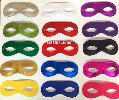 Masquerade Masked Ball Eye Mask Adult Superhero Bandit Fancy Dress Pick A Colour • £3.89