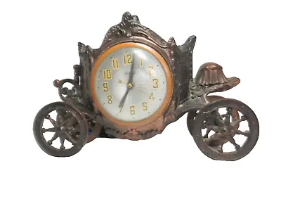 Vintage UNITED Cinderella Carriage/Coach Electric CLock For Decor-Display/Fix-Up • $39.99