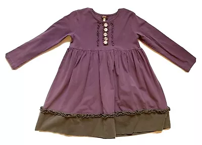 Matilda Jane You & Me Purple Penny Lap Dress Size 6 • $35