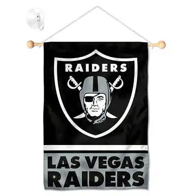 Las Vegas Raiders Mini Window Banner Hanging With Suction Cup • $24.95