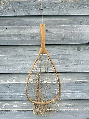 Vintage Ed Cummings Fly Fishing Net--Fishing Decor Made In USA Flint Michigan • $55.95