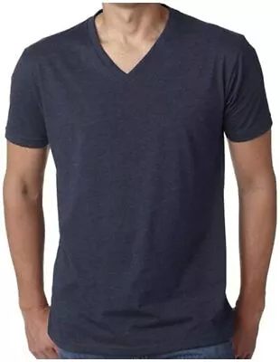 Mens V-Neck T-Shirt 3 Pack 100% Cotton Soft Short Sleeve Undershirts Tees • $23.98