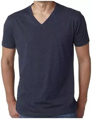Mens V-Neck T-Shirt 6 Pack 100% Cotton Soft Short Sleeve Undershirts Tees • $34.95