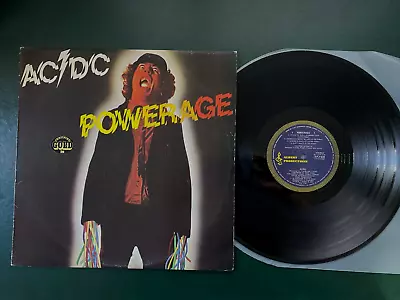 ACDC Powerage 1978 Australian 1st Albert Blue Label 12  LP Vinyl Record Exc Cond • $299