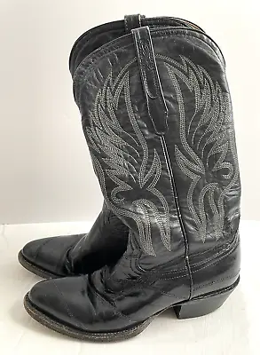 Corral Western Cowboy Boots Men’s - 100 Eel Leather Skin Size 7 Width M • $29.99