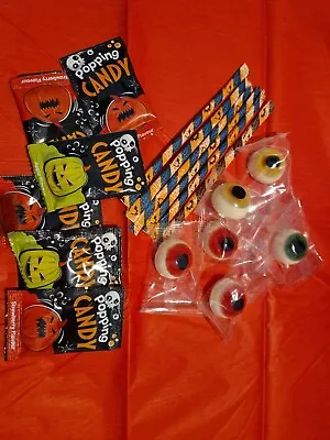 £2.99 • Buy Halloween  Sherbert  Straws  Gummy  Eyes  Popping Candy Trick Or Treat Halloween