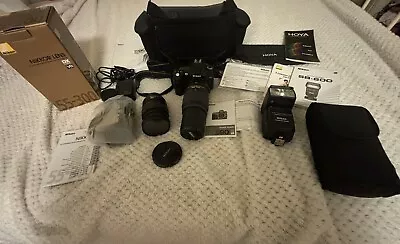 Nikon D90 With Accessories Including 2 Lenses Sb600 Flash Manuals 3 Filters • $490