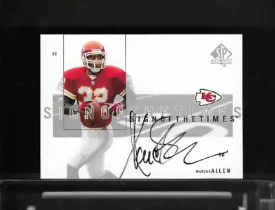 2001 Sp Authentic #ma Marcus Allen Sign Of The Times On-card Auto Hof Chiefs • $55.32