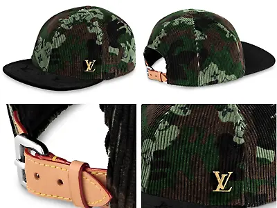 Louis Vuitton Camouflage Corduroy Monogramouflage Easy Fit Cap Baseball Cap Hat • $1289.02