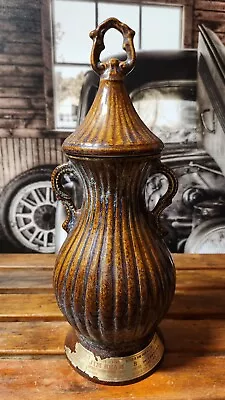 Jim Beam 1979 Ribbed Brown Liquor Whiskey Bottle Decanter • $8.99