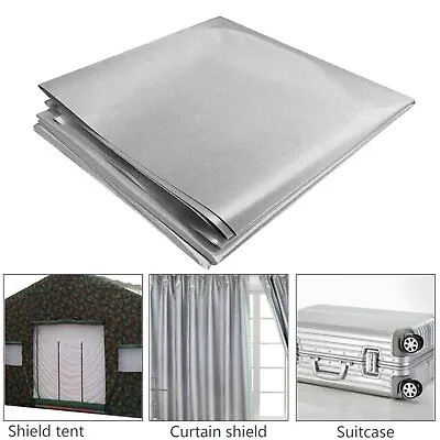 £12.88 • Buy EMF Shielding Fabric Military Grade Anti Radiation Protection Silver/Black UK