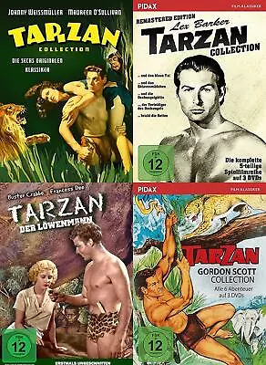 10 Tarzan Classic Package Johnny Weissmüller Gordon Scott Lex Barker DVD Box New • £112.78