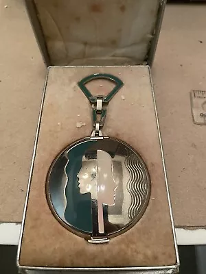 Rare Vintage Richard Hudnut  Deauville  Art Deco Faces Compact • $50