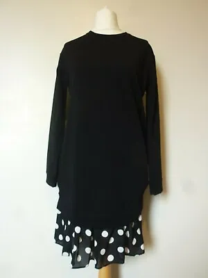 £14.91 • Buy ASOS MATERNITY 2 In 1 Dress With Pleated Spot Hem Size 8 Uk BNWT RRP £32 Black