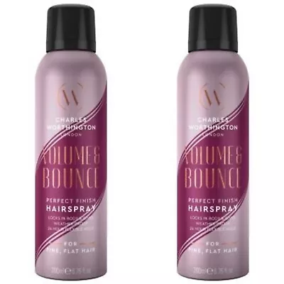 Charles Worthington Volume And Bounce Texturising Spray 150ml X 2 • £17.95