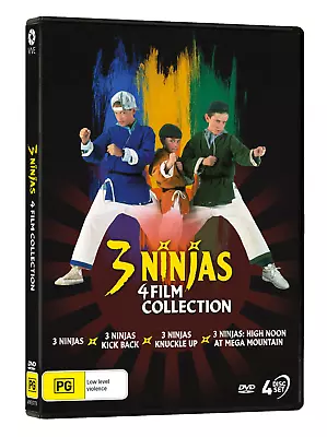 BRAND NEW 3 Ninjas : 4-Film Collection (DVD) *PREORDER R4 Movie Kick Back • $39.95
