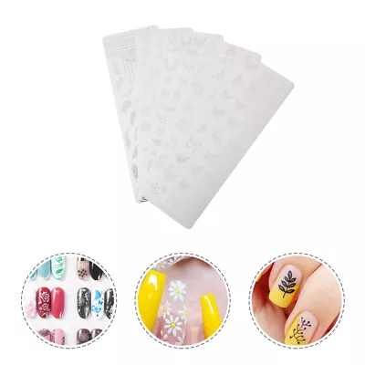 Floral Leaf Nail Stickers Decals Templates • £10.39