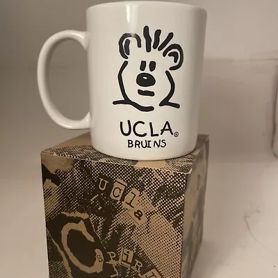 New UCLA Bruins Spirit Ceramic White Mug Bruin Mascot Out Bag Mug New W Box • £26.84