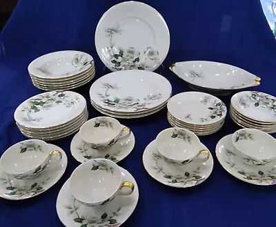 Meito Norleans LIVONIA Dogwood 4 Place Settings W Serving Bowl & Extra 39 Pc Set • $139.99