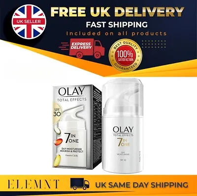 £12.99 • Buy Olay Total Effects 7 In One Anti-Ageing Moisturiser With SPF 30, 50ml 