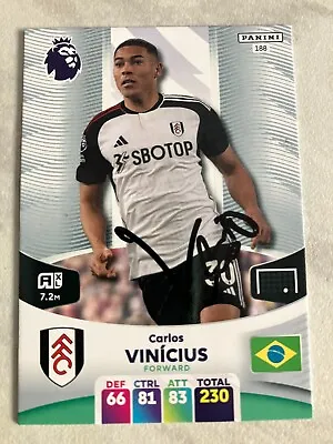 £0.99 • Buy Carlos Vinicius (Fulham) Hand Signed 2024 Panini Xl Adrenalyn Card Rare !