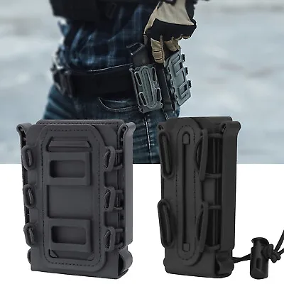 Tactical Molle Magazine Pouch For 5.56 7.62 9mm Rifle Pistol Magazine Holder Mag • $9.97
