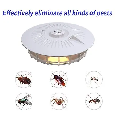 2X Electric Flea Trap Lamp Light Killer LED 4Modes Bulbs Insect Bug Pest Control • £25.47