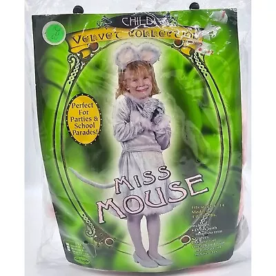 Fun World Velvet Collection Miss Mouse Child Costume Girl's LG 12-14 Halloween • $19.99