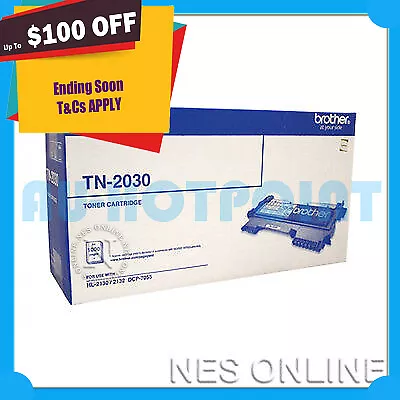 Brother Genuine TN-2030 BLACK Toner Cartridge For HL-2130 HL-2132 DCP-7055 1K • $75.95