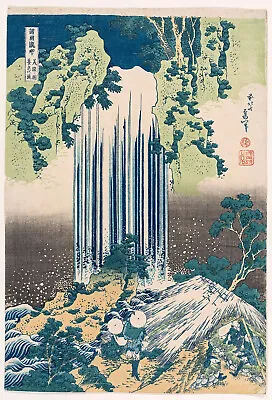 Vintage Print Art Poster Canvas Katsushika Hokusai Fuji Painting Waterfalls • $16.88