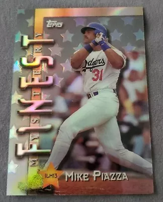 1997 Topps Finest Mystery Refractor Mike Piazza HOF Dodgers • $8.95