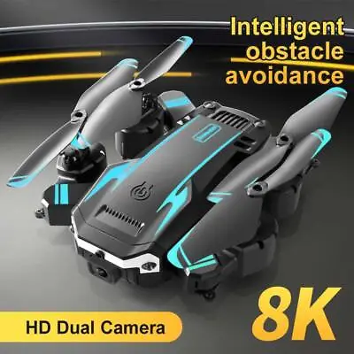 8K HD Drone Dual Camera WIFI FPV  Foldable 3 Batteries Selfie RC Quadcopter • £25.89