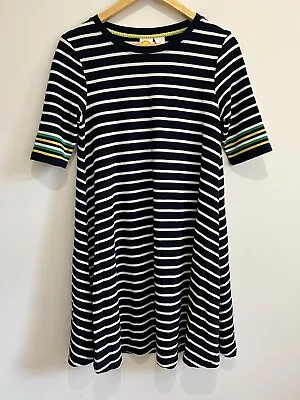 C&C California Oversized Multicoloured Striped Rayon T-Shirt Dress Relaxed Fit S • £7.99