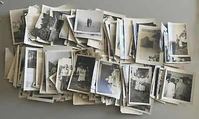 Lot Of 25 Original Random Found Old Photographs B&w Sepia Vintage Snapshots • $12.99