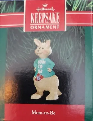 Vintage 1991 Hallmark Keepsake Handcrafted Ornament 'Mom-to-Be' - QX487-7 • $1.95