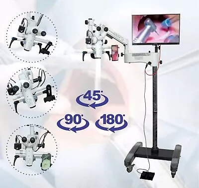 Dental Surgical Microscope Five Step With Lcd Camera & Motorized Free Shipping • $2600