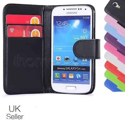 LEATHER WALLET CASE COVER FOR SAMSUNG GALAXY S3/4/5/6/7/8/9/A3/5/7/8 Plus • £3.49
