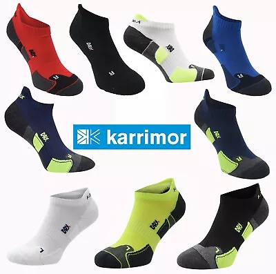  Mens 2 Pack Karrimor Dri Running Trainer Socks Gym Run Jog Anti Odour Size 7-11 • £10.19