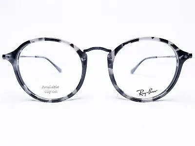 NEW Ray Ban RB2447V 5833 Mens Grey Havana Oval Designer Eyeglasses Frames 49/21 • $119.99