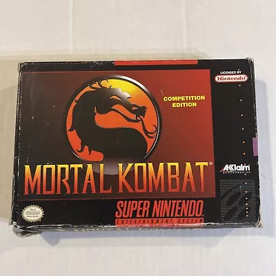 Mortal Kombat Super Nintendo SNES Video Game Complete In Box • $59.95