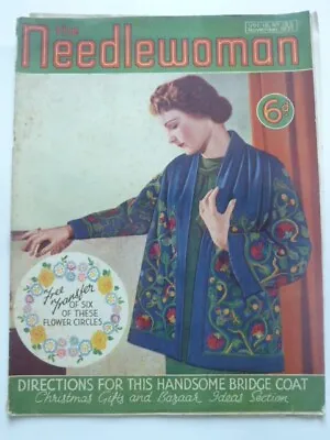 THE NEEDLEWOMAN No. 183 Nov. 1937 -  Vintage Needlework Magazine • £7.50