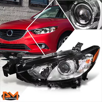 For 14-17 Mazda 6 Left Side OE Style Projector Headlight Lamp Amber Side/Chrome • $87.89