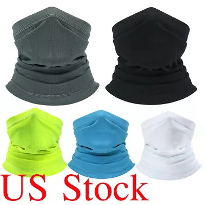 Neck Gaiter Bandana Face Mask Sun UV Cooling Gator Mask Face Cover For Men Woman • $3.89