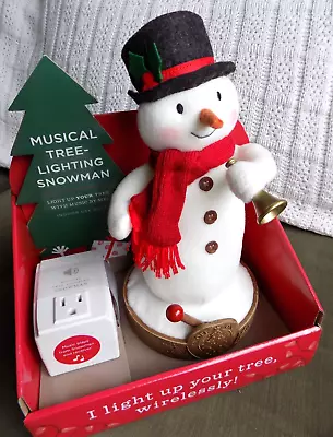 Hallmark Wireless Musical Tree Lighting Snowman 2019 Light & Music NEW IN BOX! • $149.88
