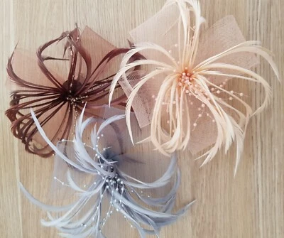 $26.99 • Buy Fascinator Hair Clip Wedding Cocktail Spring Racing 
