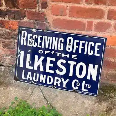 £5.99 • Buy Laundry Co Ltd Receiving Office Ilkeston  Metal Sign Plaque